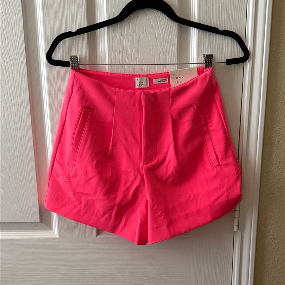 Target High Waist Bright Pink Shorts